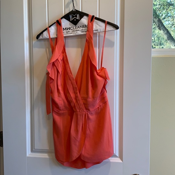 BCBG Max Azria pink silk halter top - Picture 4 of 5